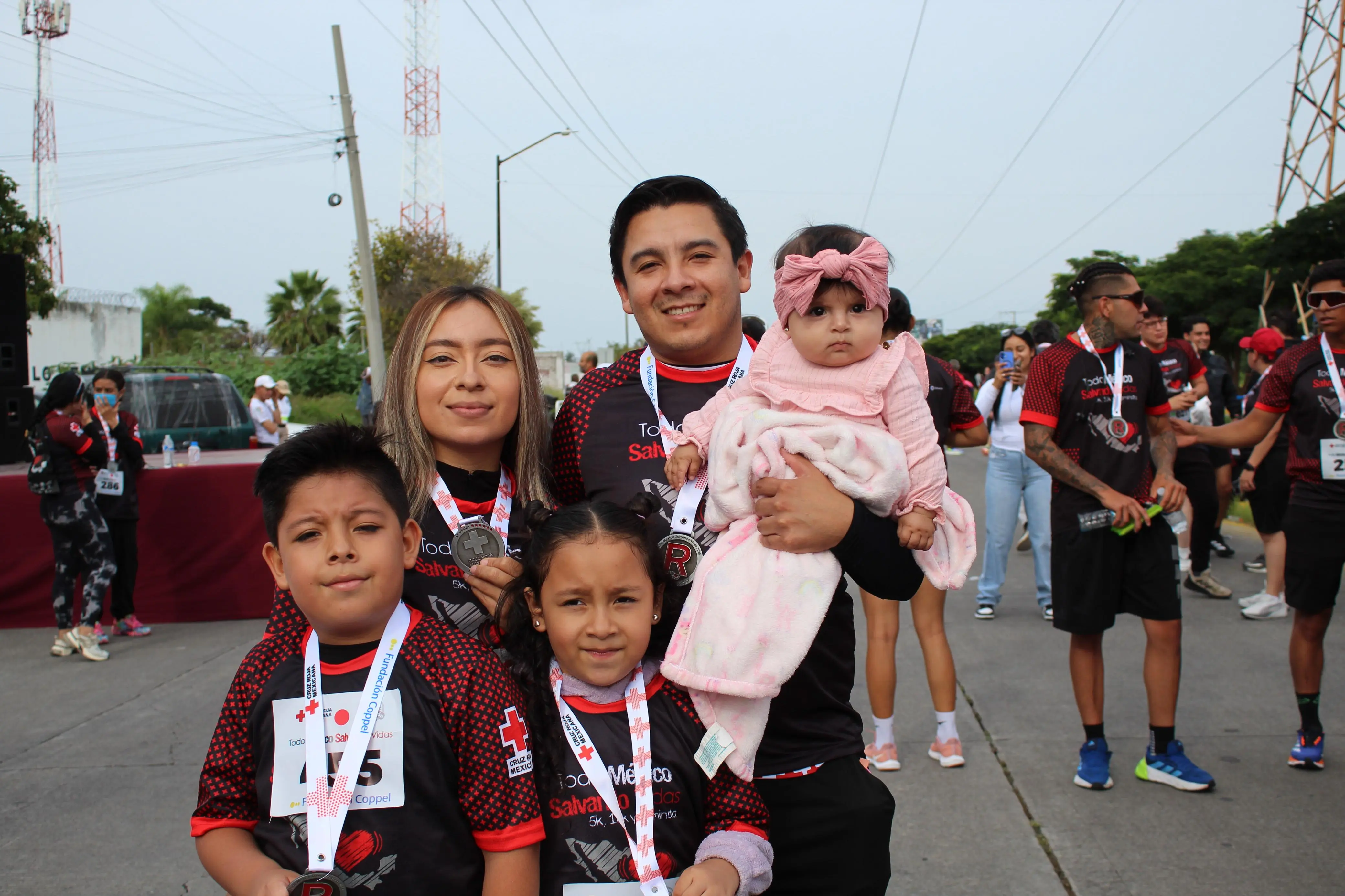 familia en la meta